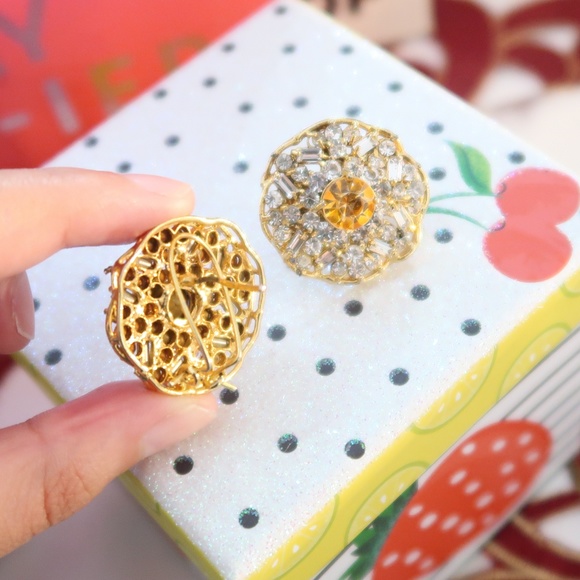 women crystal studs formal and party wear - Picture 3 of 4